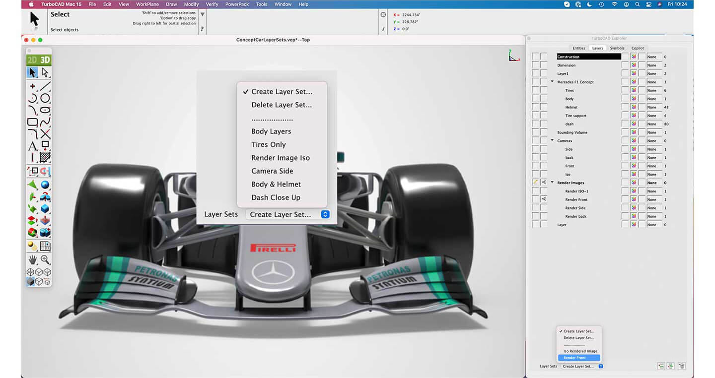 Layer Sets Interface Screenshot
